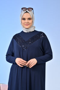 Kadin Buyuk Beden Giyim Tunik Yarasa Kol ve Oversize Kesim