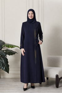 Kadın Büyük Beden Etamin Abaya Ferace